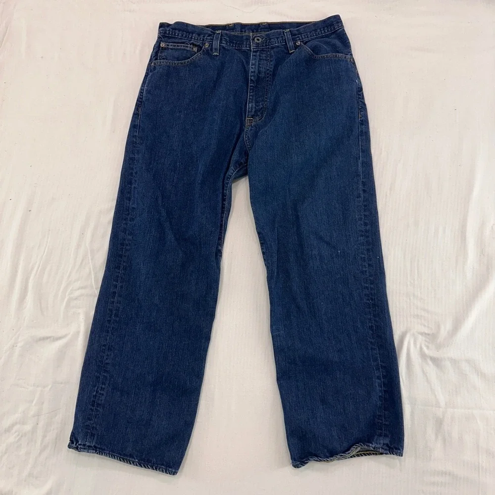 Vintage Y2K Polo Jeans Co RL Mens Brixton Loose Fit Straight Leg Jeans 34 Denim‎